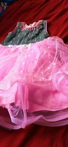 baby  pink frokk for ur babloo babiess.
