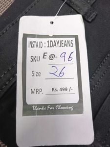 E@96 Size-26 Straight Jeans