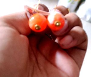 Butterfly Ball Drop Earrings