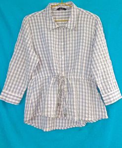 SALE - Gingham Button-Up Shirt