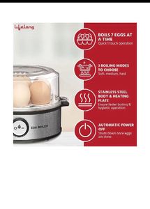 Lifelong LLEBO5 Automatic Turn-Off EggBoiler, 360W