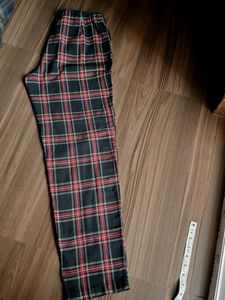 Checked Pant Without Pocket