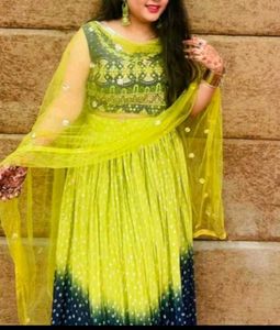 Elegant Yellow Lehenga Choli Set