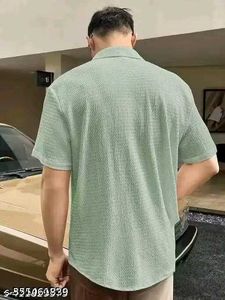 Mint Green Textured Shirt