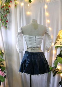 Zara Denim Mini Skirt