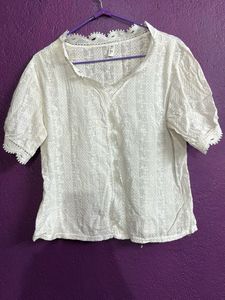 White Simple Casual Top For Girls 😎😍