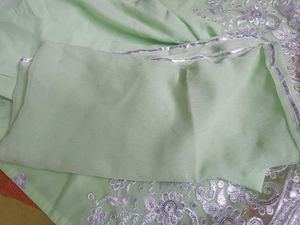 Pista Green Dupatta Set
