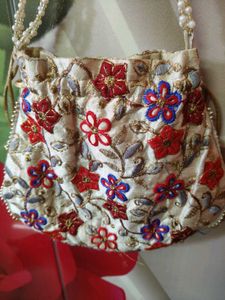 Embroidered Potli Bag