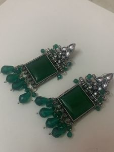 Green Earrings