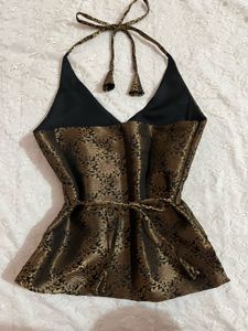 Brocade Halter neck Kurti