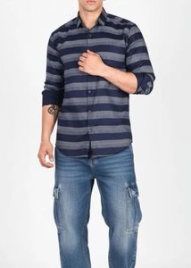 Striped Slim Fit Casual Shirt