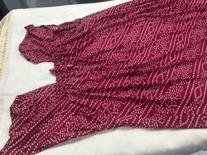 Not Used Maroon Printed Nighty