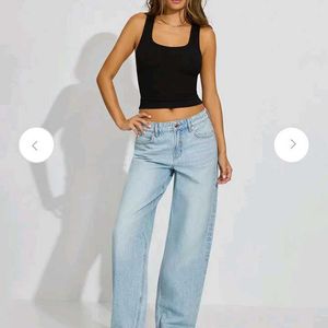 Light Wash Wide Leg Jeans
