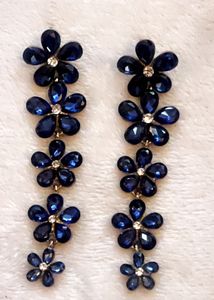 Royal Blue Color Earring So Beautiful