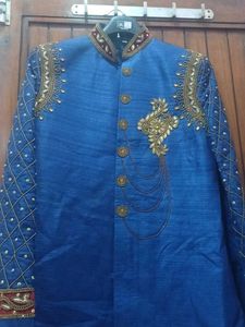 Designer Kurta With Golden Pajami