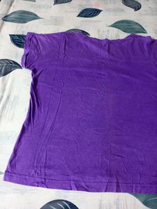 💜Purple Graphic Print T-Shirt