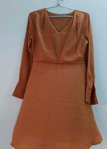 Vero Moda Formal Elegant Brown Dress