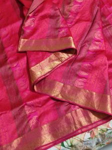Pink Pure Kanchipuram Silk Saree