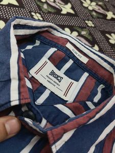 Men's Striped Button-Down Shirt