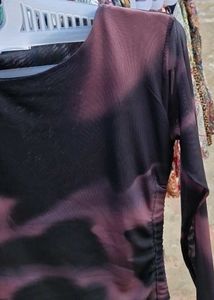 Zara Tie-Dye Mesh Top