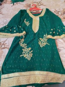 Golden Embellished Suit 3pcs