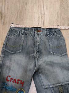 Sc9290 Sabrin Cargo Bootcut Jeans Waist 24
