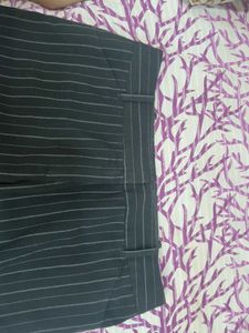 Pinstripe Flare Leg Trousers