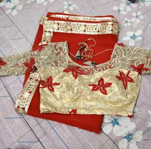 Red Saree