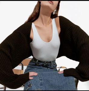 Cropped Knit Bolero Shrug