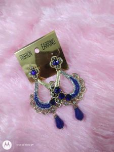 MAJESTIC BLUE DESIGNER EARRINGS FOR WOMEN