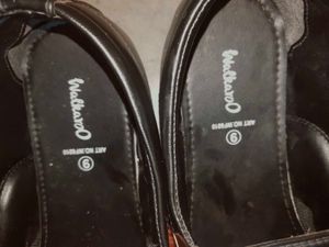 Black Leather Slip-On Dress Shoes