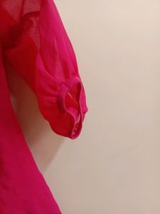 Rose Pink Color Regular Wear Top