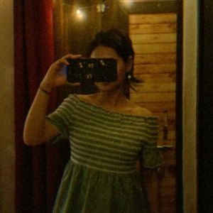 Sage Green Smocked Top