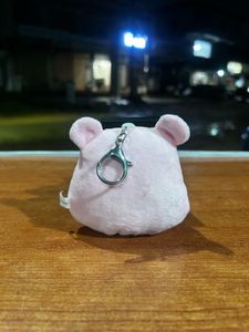 Pink Care Bear Cheer Plush Keychain Char