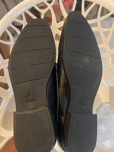 Arrow Black Leather Oxford Dress Shoes