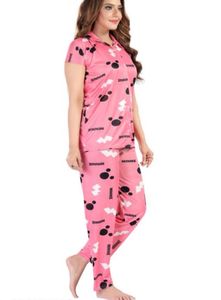 Cute Pink Minnie Pajama Set