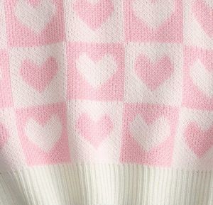 Heart Pattern Knit Vest
