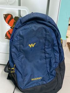 Backpack Navy Blue Colour 🎉 No Tear 3 Pocket Following 1 More Laptop Pocket