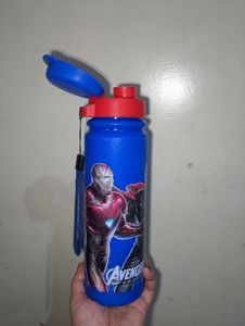 Avengers Blue Color Plastic Water Bottle For Kids