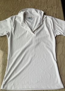 White Polo Top