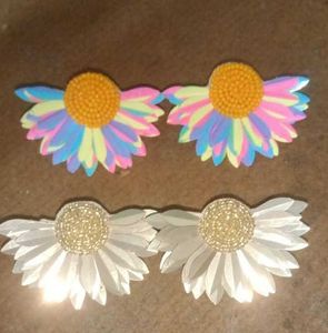 🌻Half Sunflower Flower Earrings