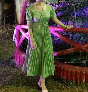 Party Wear Plated Flair Dress