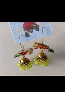 Beautiful Parrot Green Earring 🥳🎊✨
