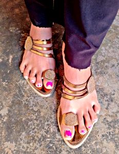 Fashionable Real Ston Sandals