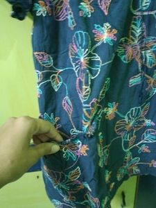 Blue Top With Multi Colour Embroidery