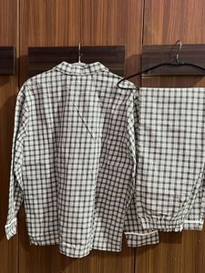 Grey And White Night Wear
