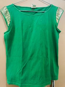 Green Colour Top