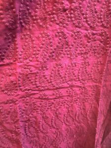 Grape Wine Embroidered Kurta – XS/S