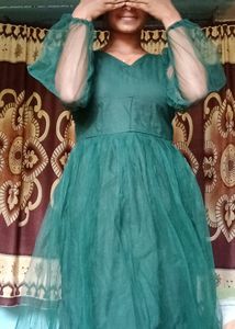 Dark Green Princess Frock💚