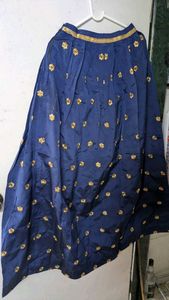 Elegant Blue Ethnic Skirt